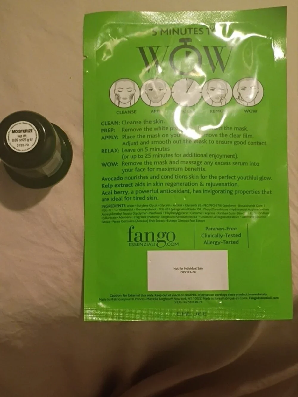 Fango Essenziali Moisturize Face Mask - Green